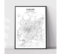 
              Columbia, Missouri Scandinavian Map Print 
            