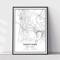 
              Tarrytown, New York Modern Map Print 
            