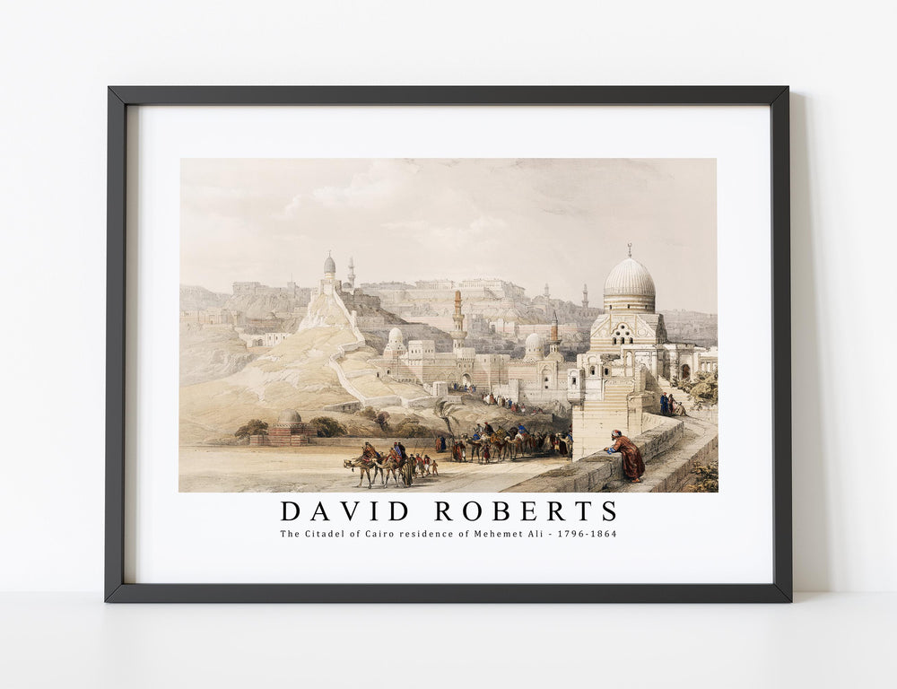 David Roberts - The Citadel of Cairo residence of Mehemet Ali-1796-1864