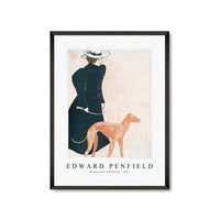 Edward Penfield - Woman with Greyhound 1897