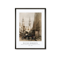 
              David Roberts - Minarets and grand entrance of the Metwaleys at Cairo-1796-1864
            