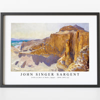 John Singer Sargent - Cliffs at Deir el Bahri, Egypt (ca. 1890–1891) (2)