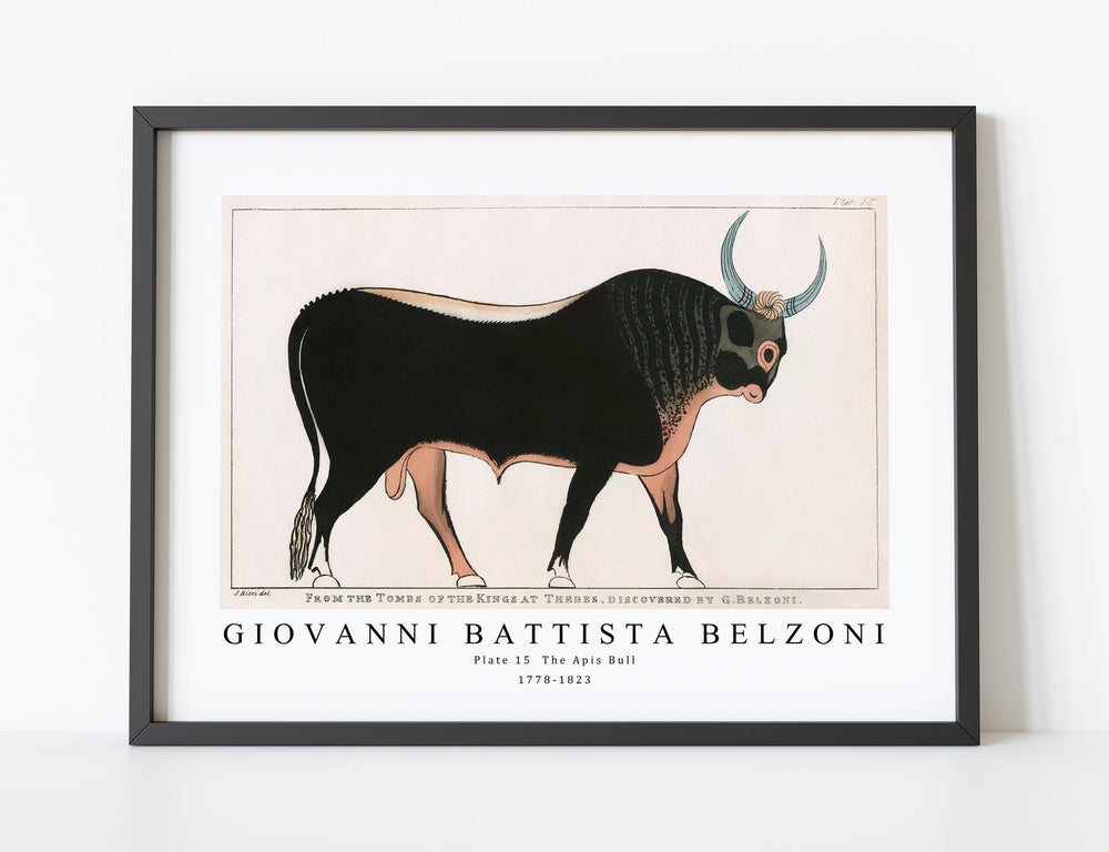 Giovanni Battista Belzoni - Plate 15  The Apis Bull 1778-1823