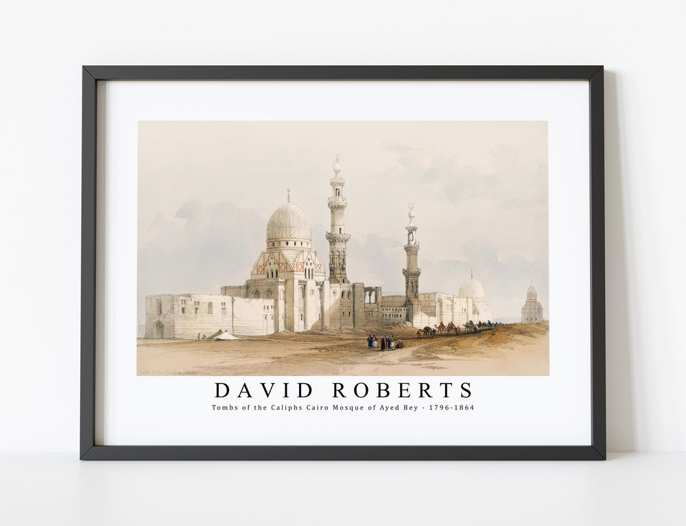 David Roberts-Tombs of the Caliphs Cairo Mosque of Ayed Bey-1796-1864