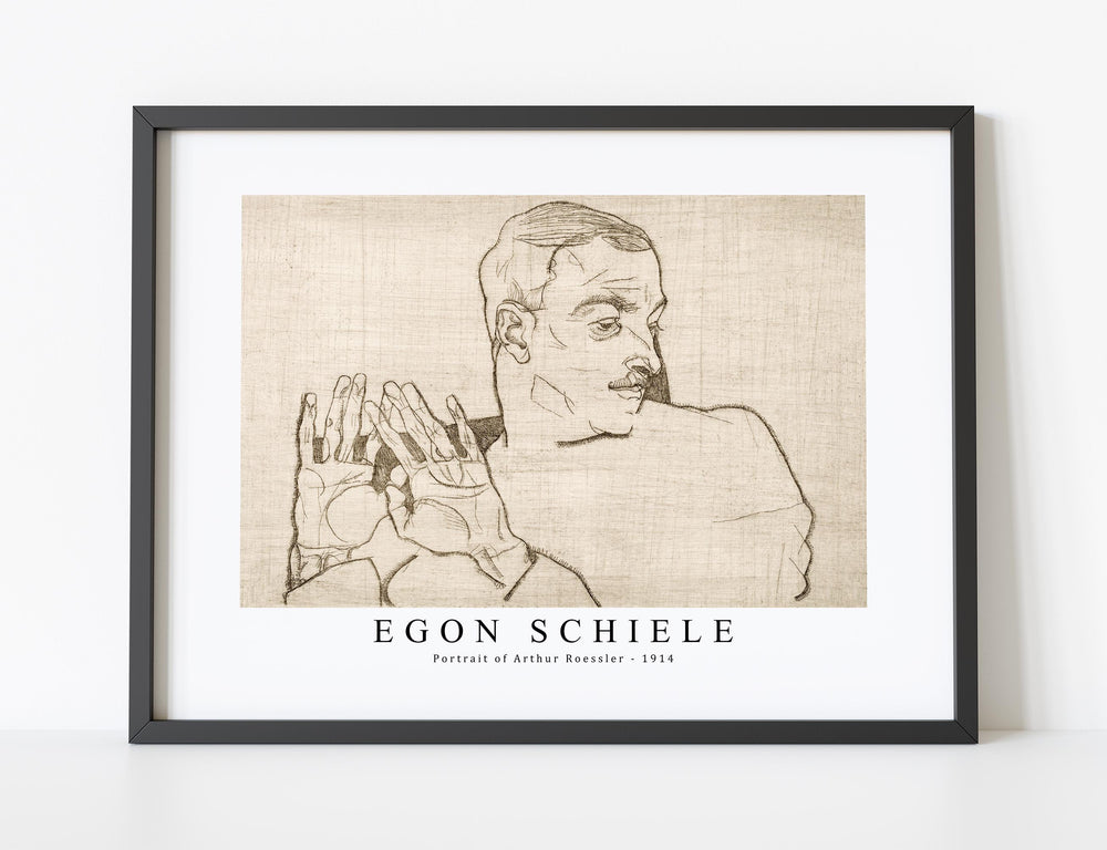 Egon Schiele - Portrait of Arthur Roessler 1914