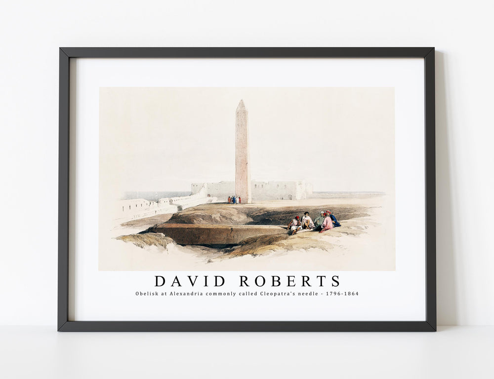 David Roberts - Obelisk at Alexandria commonly called Cleopatra's needle-1796-1864