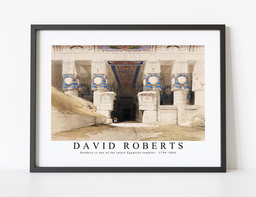 David roberts - Dendera is one of the latest Egyptian temples-1796-1864