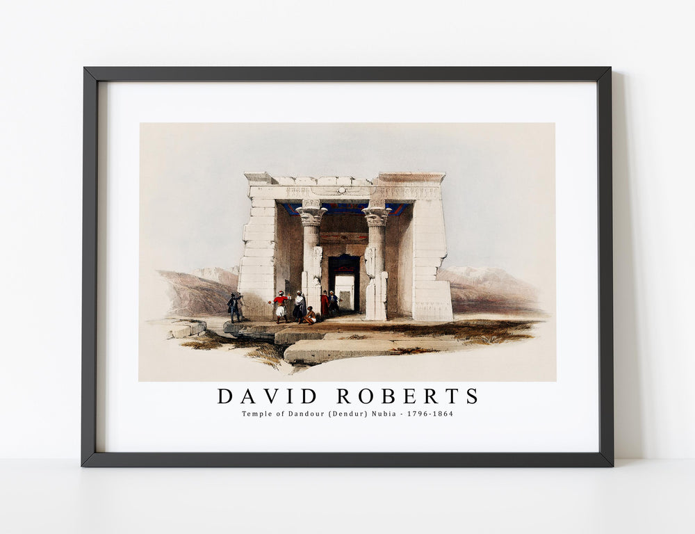 David Roberts - Temple of Dandour (Dendur) Nubia-1796-1864