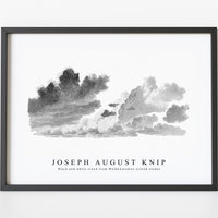 Joseph august Knip - Black and white cloud from Wolkenstudies (cloud study)