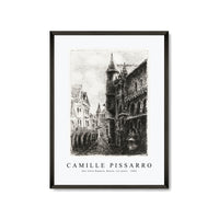 Camille Pissarro - Rue Saint-Romain, Rouen, 1st plate 1896