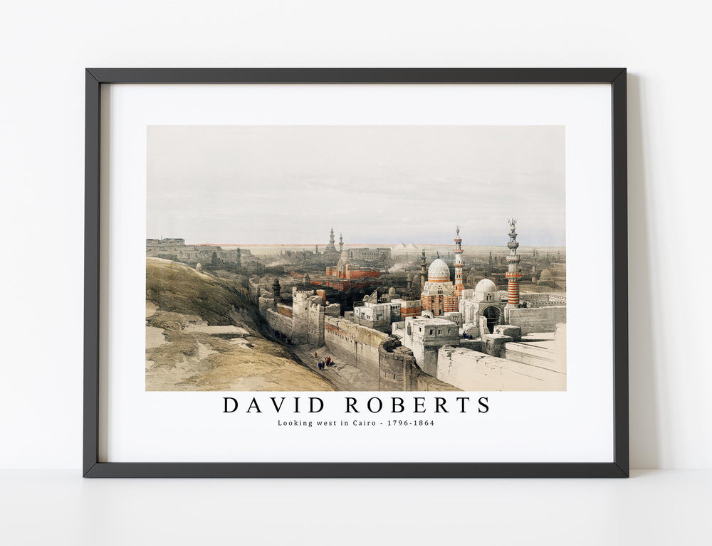 David Roberts - Looking west in Cairo-1796-1864