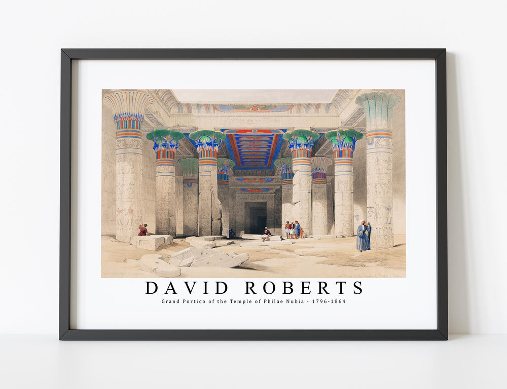 David Roberts - Grand Portico of the Temple of Philae Nubia -1796-1864