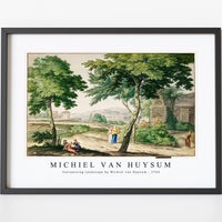 Michiel Van Huysum - Italianizing landscape by Michiel van Huysum (1744)