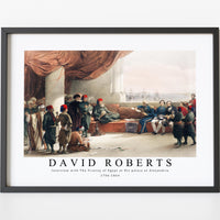 David Roberts - Interview with The Viceroy of Egypt at His palace at Alexandria-1796-1864