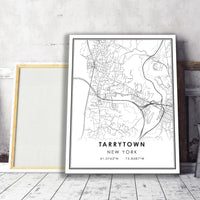 
              Tarrytown, New York Modern Map Print 
            