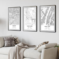 
              Tarrytown, New York Modern Map Print 
            