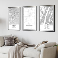 
              Montgomery, Texas Modern Map Print 
            