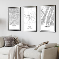 
              Waller, Texas Modern Map Print 
            