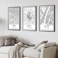 
              Nadiad, India Modern Style Map Print
            