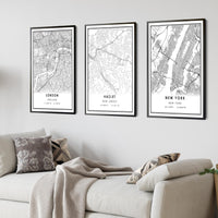 
              Hazlet, New Jersey Modern Map Print 
            