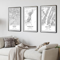 
              Thunder Bay, Ontario Modern Style Map Print
            