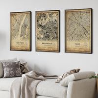 
              Broomfield, Colorado Vintage Style Map Print 
            