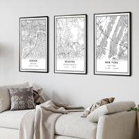 
              Reading, Massachusetts Modern Map Print
            