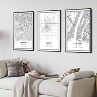 Ruston, Louisiana Modern Map Print 