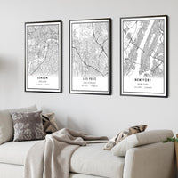 
              Los Feliz, California Modern Map Print 
            