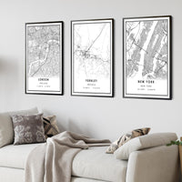 
              Fernley, Nevada Modern Map Print 
            