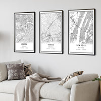 Vienna, Virginia Modern Map Print 