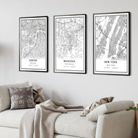 
              Waukesha, Wisconsin Modern Map Print 
            