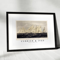 Currier & Ives - Yachts on a summer cruise