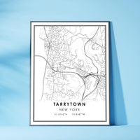 
              Tarrytown, New York Modern Map Print 
            