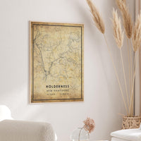 Holderness New Hampshire Vintage Style Map Print 