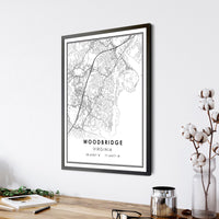 
              Woodbridge, Virginia Modern Map Print 
            