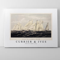 Currier & Ives - Yachts on a summer cruise