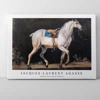 Jacques Laurent Agasse - Saddled Gray Horse Walking