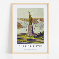 Currier & Ives - The Great Bartholdi Statue Liberty Enlightening the World