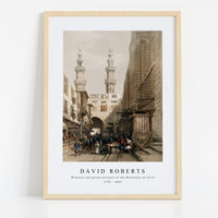 David Roberts - Minarets and grand entrance of the Metwaleys at Cairo-1796-1864
