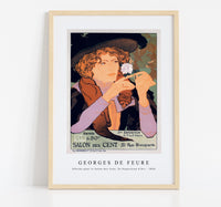 
              Georges de feure - Affiche pour le Salon des Cent, 5e Exposition d'Art (1896)
            