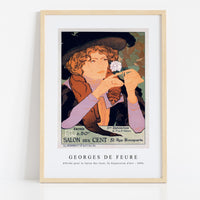 Georges de feure - Affiche pour le Salon des Cent, 5e Exposition d'Art (1896)