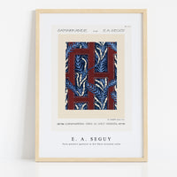 E.A.Seguy - Fern pochoir pattern in Art Deco oriental style